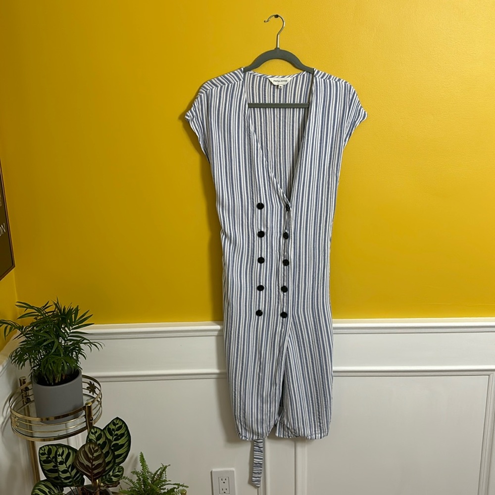 PEPALOVES | Blue and white striped dress | Like New